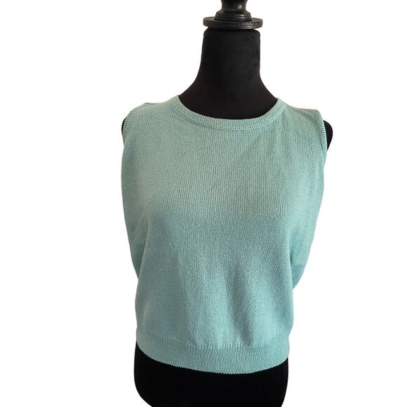 JSS Woman’s 3pcs suit Small knit wear blue teal wool blend USA classic luxury - Picture 2 of 16